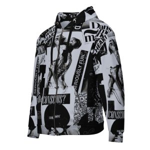 Felpa con cappuccio con zip unisex