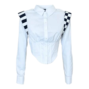 Camicia Bauhaus con ali Black and White