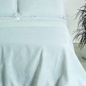 BATTAGLIA – Coordinato Letto Ilary In Cotone Con Pizzo Macramè