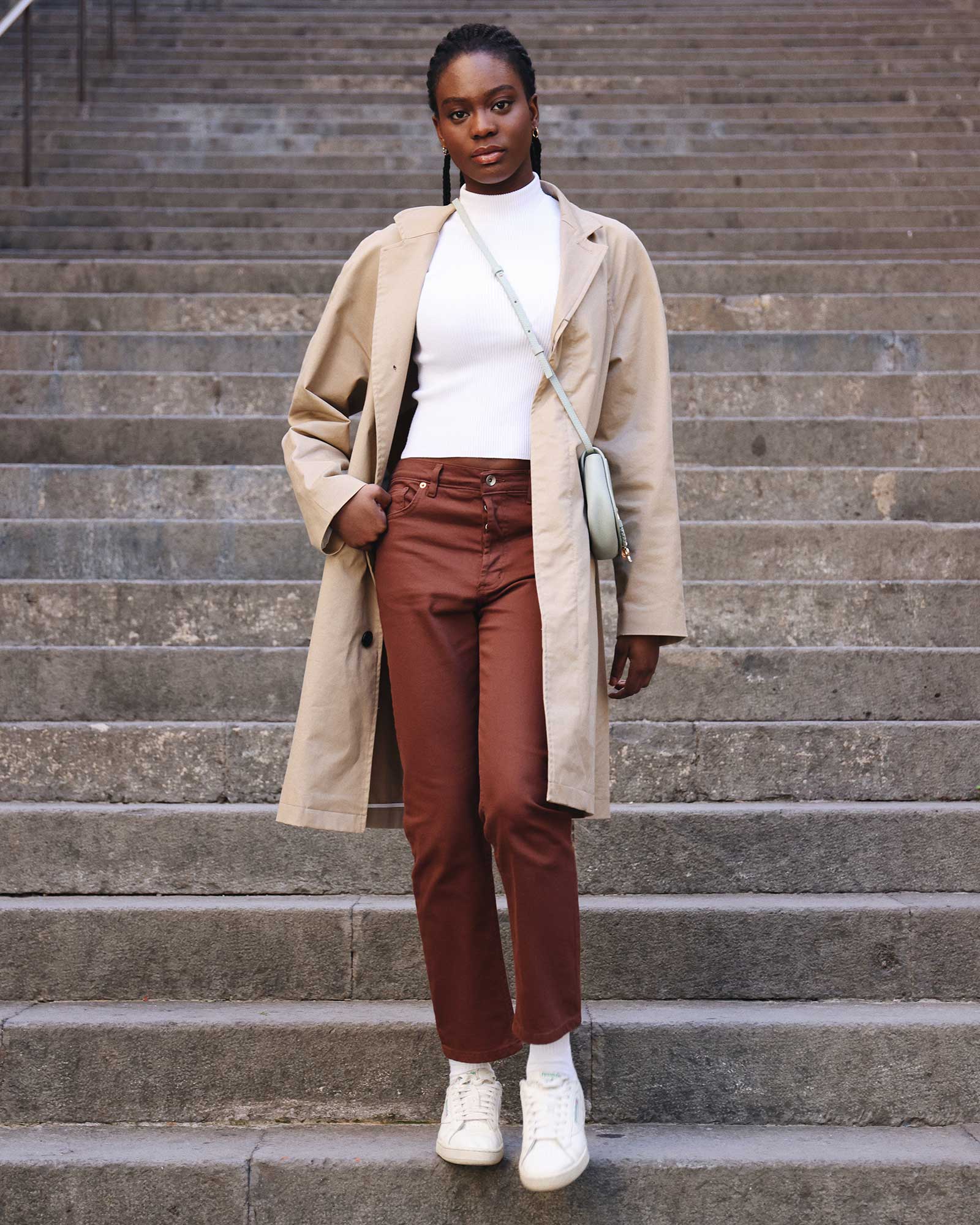 Jeans Donna in Cotone Organico (Taper - Choco) - immagine 3