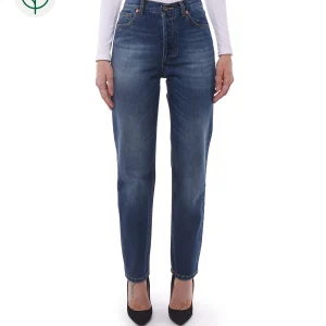 Jeans Donna in Cotone Organico (Taper - Scuro)