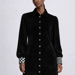 Chemisier con dettagli "Black & White"