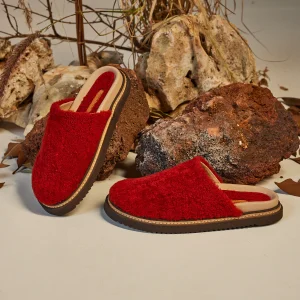 SANDALO SHEARLING NEBRASKA ARANCIO